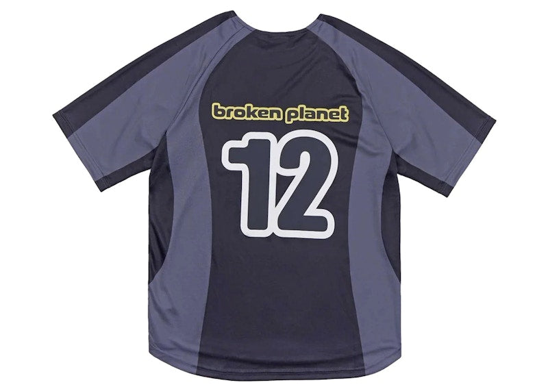 Broken Planet Football Jersey Black/Grey