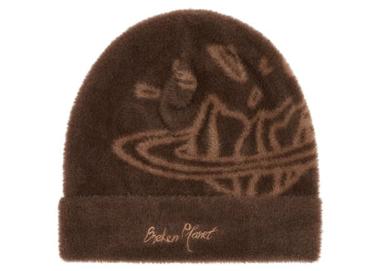 Broken Planet Fuzzy Beanie Mocha Brown