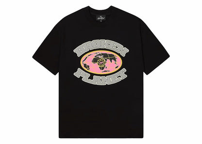 Broken Planet Grid T-shirt Midnight Black