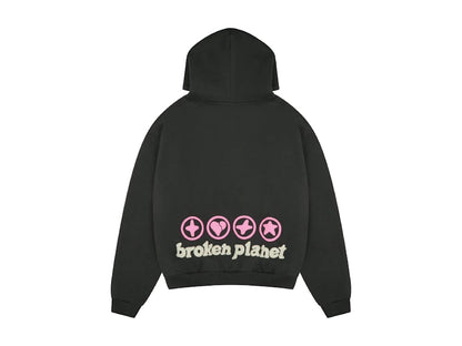 Broken Planet Hearts Are Made To Be Broken Hoodie (SS25) Soot Black
