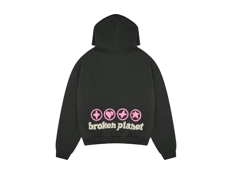 Broken Planet Hearts Are Made To Be Broken Hoodie (SS25) Soot Black