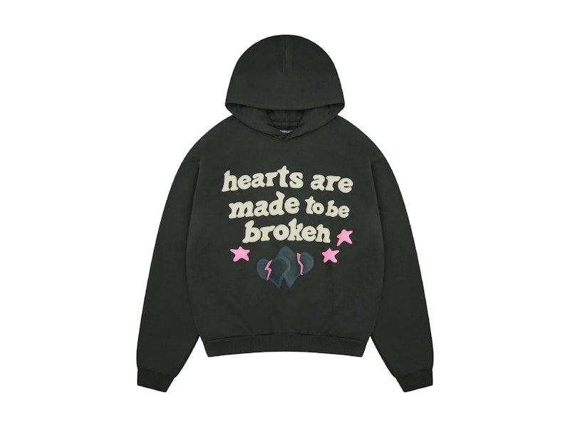 Broken Planet Hearts Are Made To Be Broken Hoodie (SS25) Soot Black