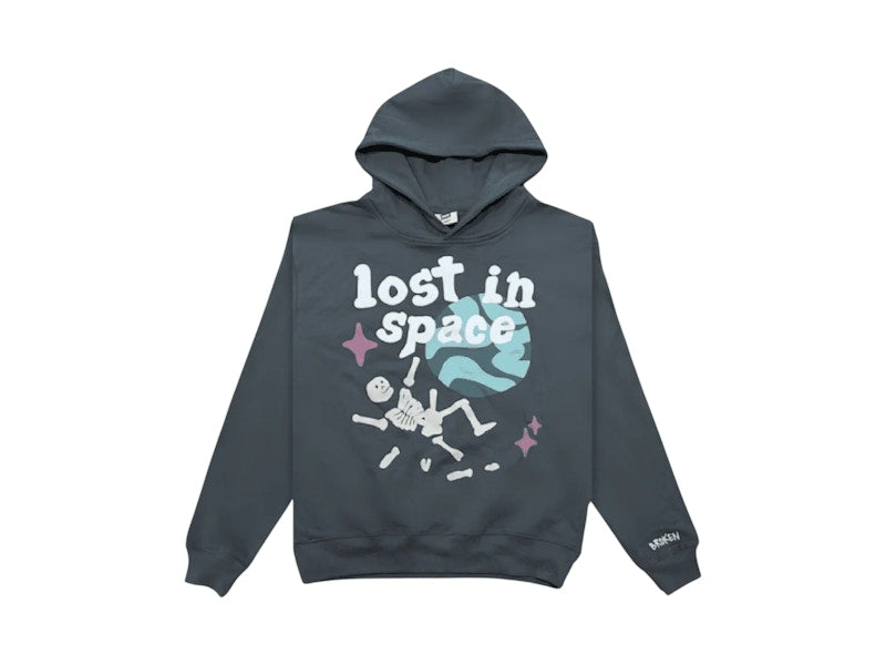 Broken Planet Lost in Space Hoodie Soot Black