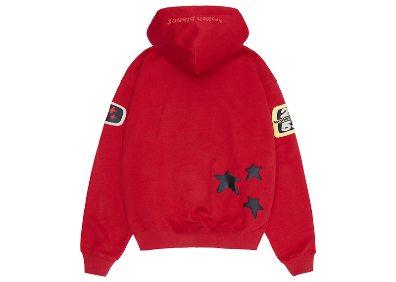 Broken Planet Brighter Days Are Ahead Hoodie Ruby Red