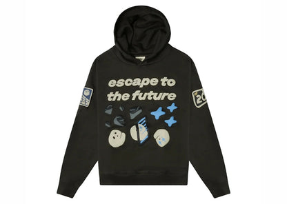 Broken Planet Escape To The Future Hoodie Soot Black