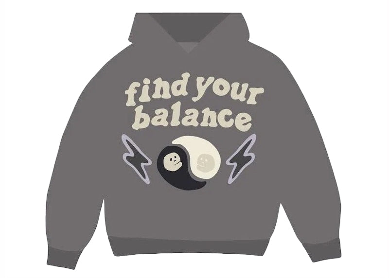 Broken Planet Find Your Balance Hoodie Ash Grey