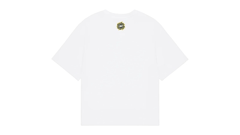 Broken Planet Market Grid T Shirt Snow White