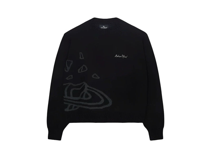 Broken Planet Market Knit Sweater Midnight Black
