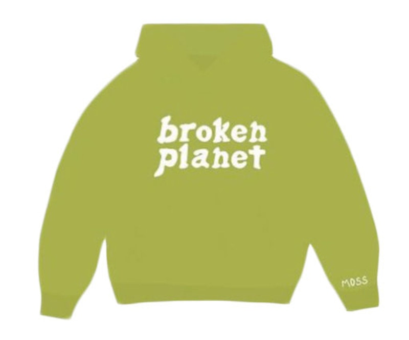 Broken Planet Logo Hoodie Lime