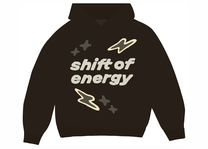 Broken Planet Shift of Energy Hoodie Dark Brown