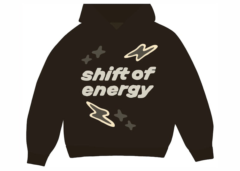 Broken Planet Shift of Energy Hoodie Dark Brown