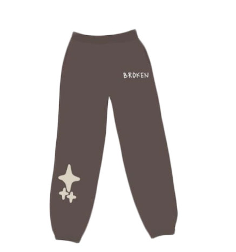 Broken Planet Star Sweatpants Brown