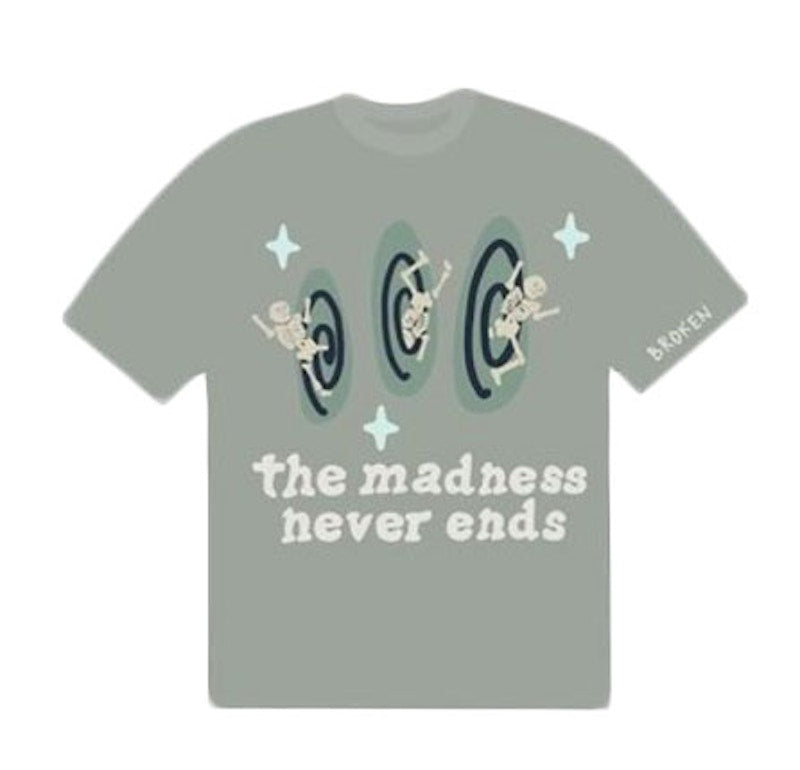 Broken Planet The Madness Never Ends T-shirt Grey