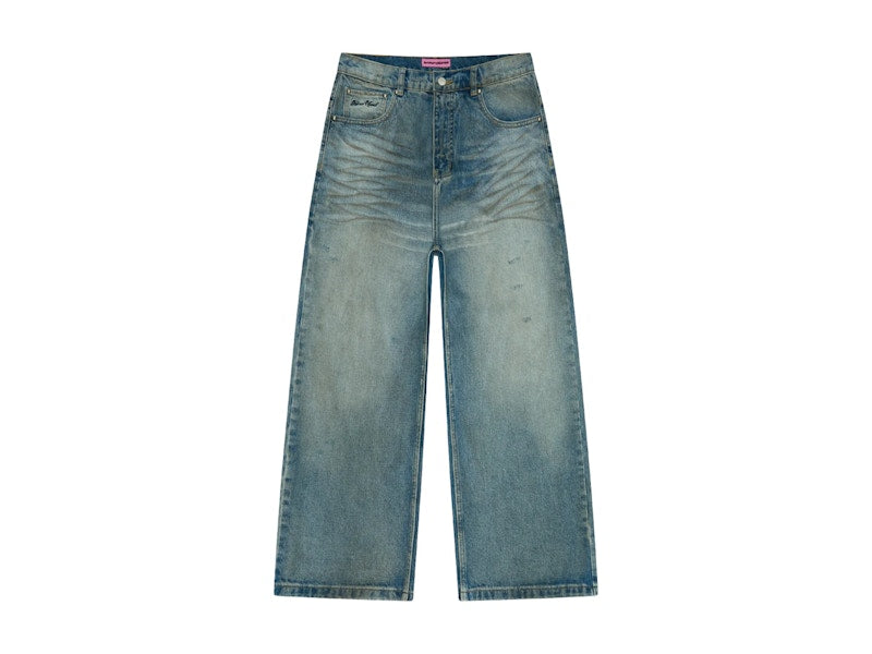 Broken Planet Wide-Leg Denim Jeans Light Blue