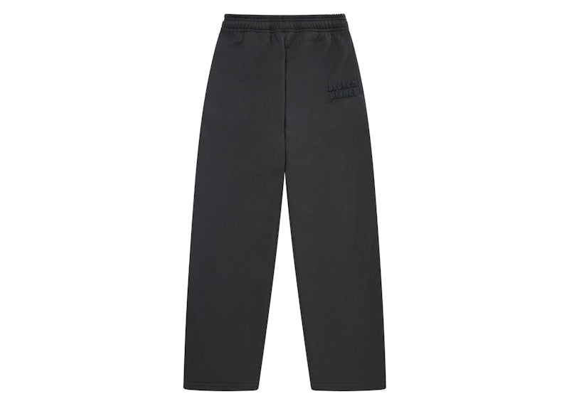 Broken Planet Wide-Leg Sweatpants (SS24) Soot Black