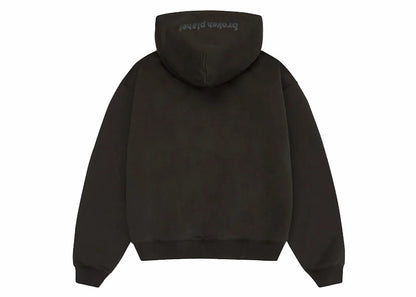 Broken Planet Zip Up Hoodie Soot Black