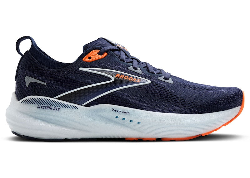 Brooks Glycerin GTS 22 Peacoat Blue Ribbon Orange