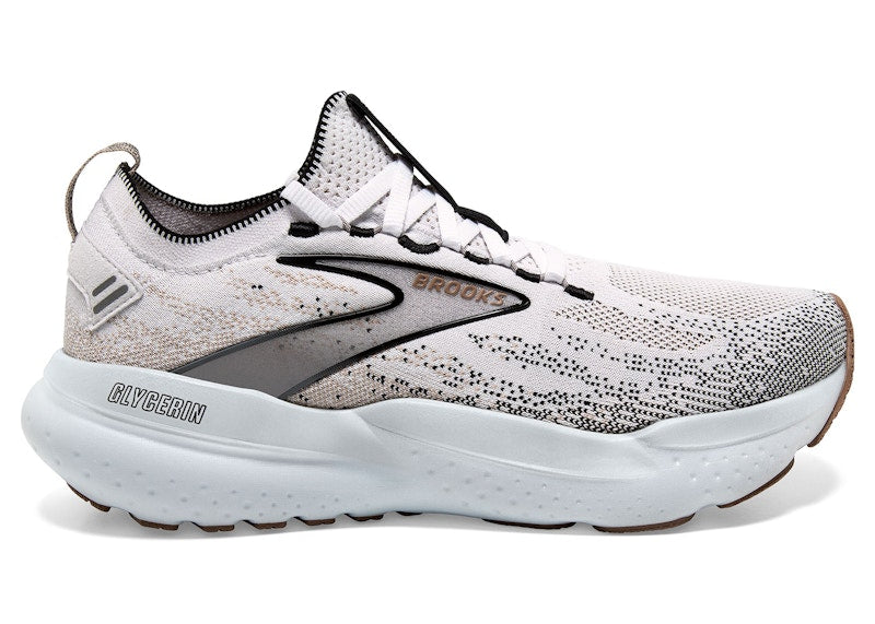 Brooks Glycerin StealthFit 21 White Grey Black (Women's)