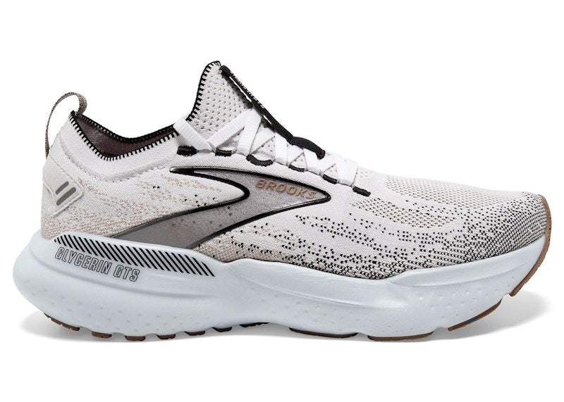 Brooks Glycerin StealthFit GTS 21 White Grey Black (Women's)