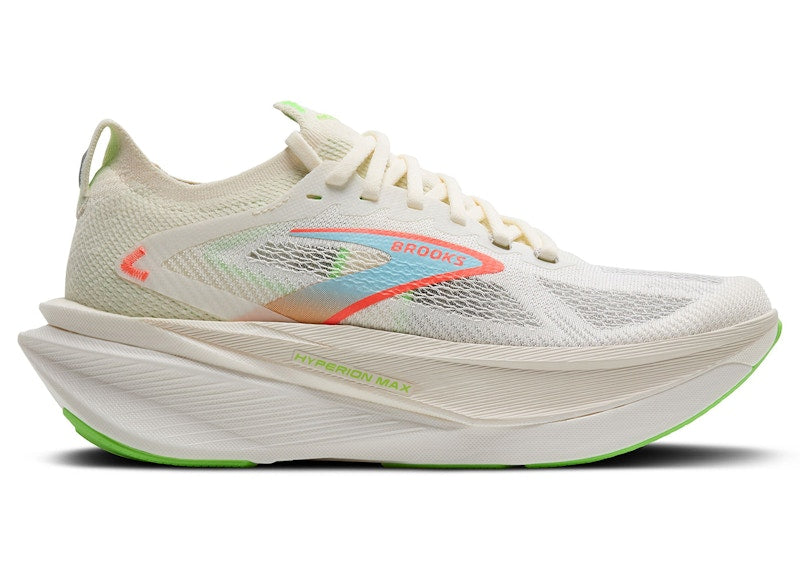 Brooks Hyperion Max 3 Coconut Green Gecko Pink Clay