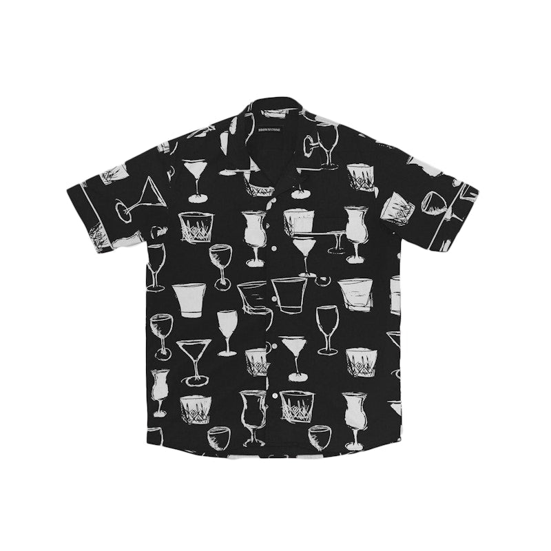 Brownstone Club Collar Shirt Black