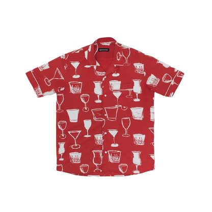 Brownstone Club Collar Shirt Red