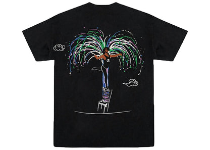 Brownstone Embroidered Cut & Sew Readymade T-Shirt Black