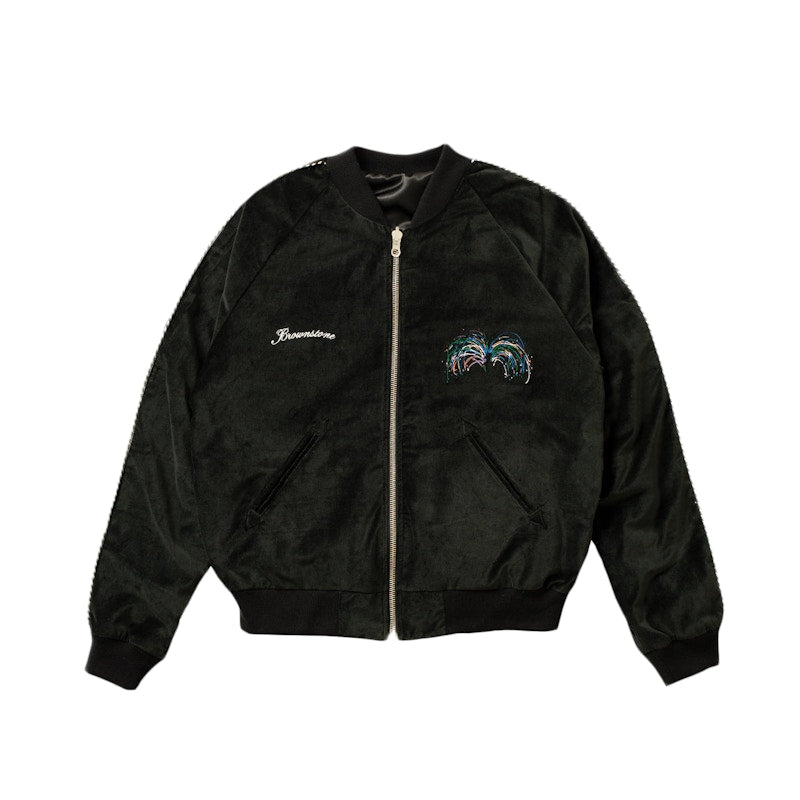 Brownstone Reversible Sukajan Jacket Black