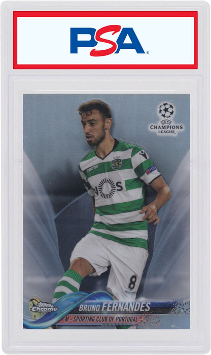 Bruno Fernandes 2018 Topps Chrome UEFA Champions League Refractor #66 (PSA or BGS Graded)