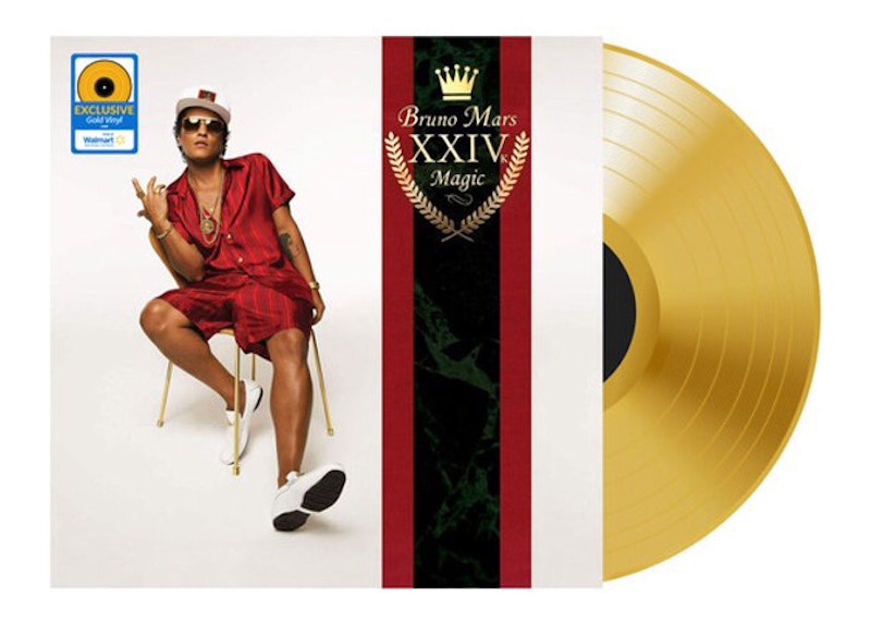 Bruno Mars 24K Magic Walmart Exclusive LP Vinyl Gold