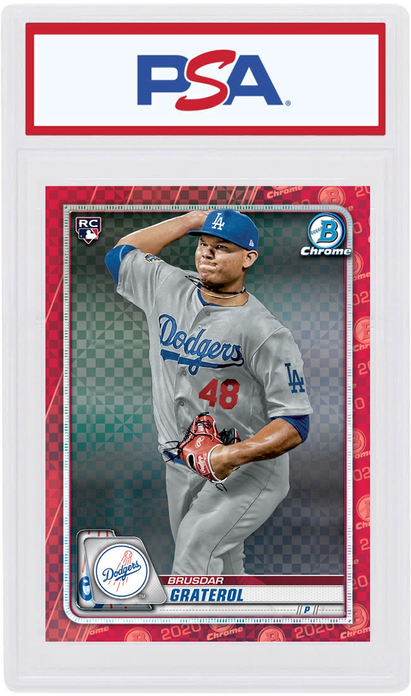 Brusdar Graterol 2020 Bowman Chrome X Rookie Red X-Fractor 1/1 #5 (PSA or BGS Graded)