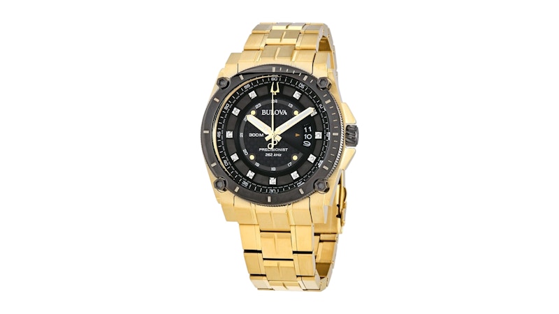 Bulova Precisionist Gold 11 Diamonds 98D156