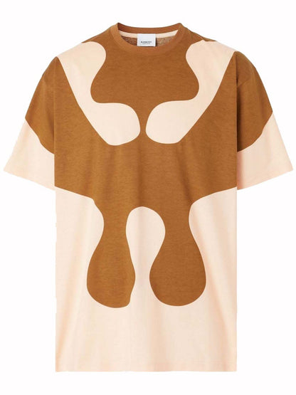 Burberry Abstract Print T-Shirt Brown