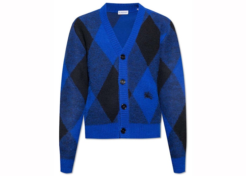 Burberry Argyle Check Cardigan Blue/Black