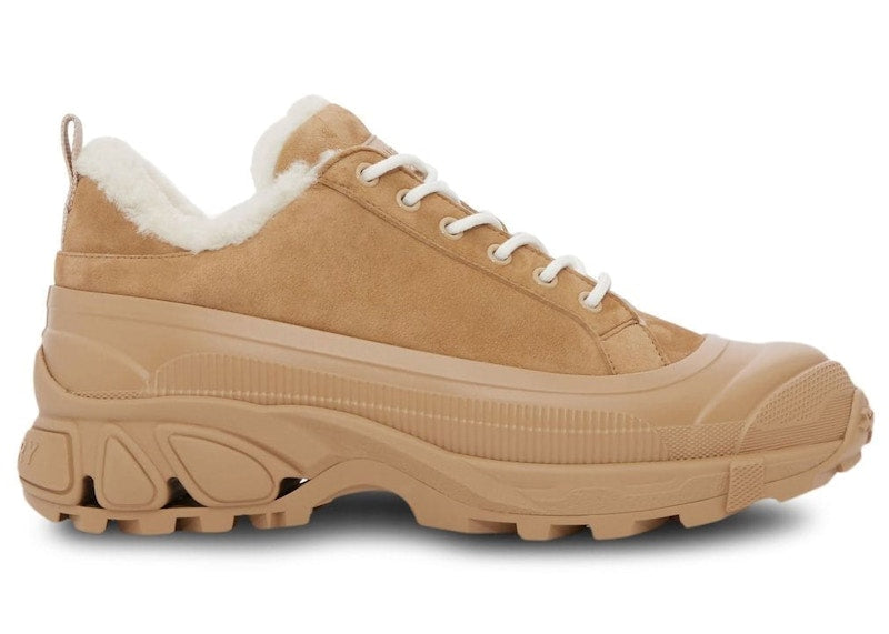 Burberry Arthur Shearling-lined Sneakers Light Brown (Women's)
