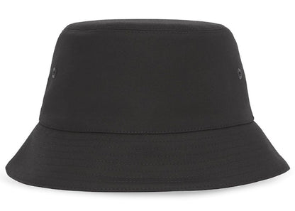 Burberry Black Logo Patch Bucket Hat Black