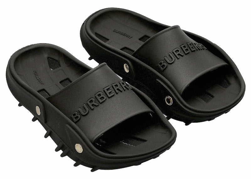 Burberry Bucklow Rubber Slide Black (Women's)