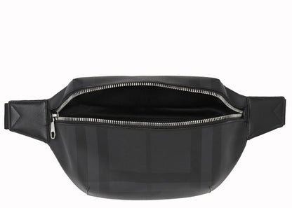 Burberry Bum Bag London Check Medium Dark Charcoal