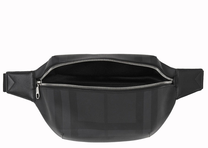 Burberry Bum Bag London Check Medium Dark Charcoal