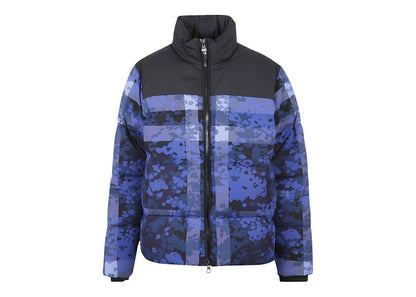 Burberry Camouflage Check Thermoregulated Puffer Down Jacket Blue/Black