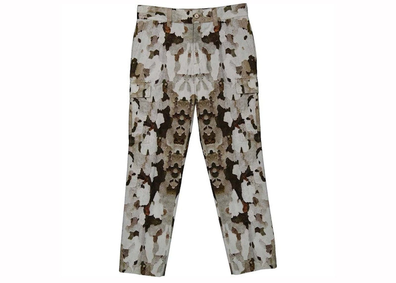 Burberry Camouflage Print Cargo Trousers Honey