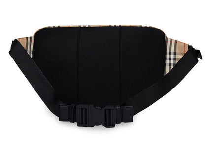 Burberry Cannon Belt Bag Vintage Check Large Beige