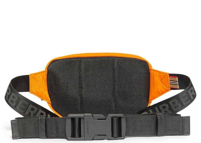 Burberry Cannon Bum Bag Logo Print ECONYL Small Bright Orange
