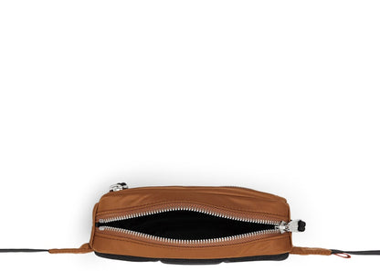 Burberry Cannon Bum Bag Logo Print Small Dark Camel