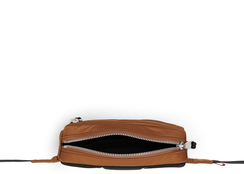 Burberry Cannon Bum Bag Logo Print Small Dark Camel