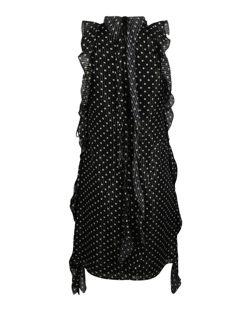 Burberry Cate Polka Dot Dress Black