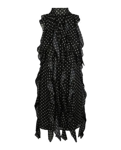 Burberry Cate Polka Dot Dress Black