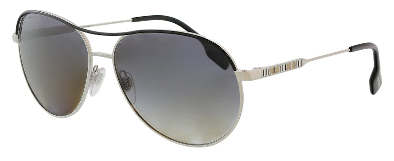 Burberry Cateye Sunglasses Silver (0BE3122 1005T359)