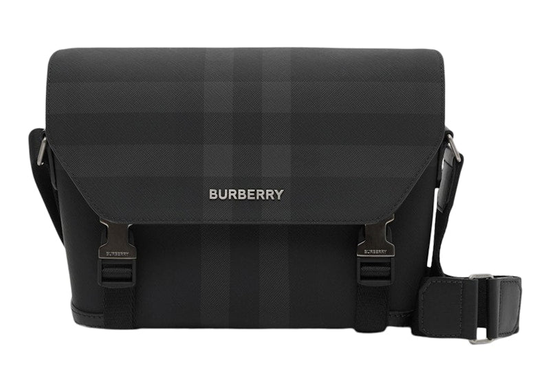 Burberry Charcoal Check Small Wright Messenger Bag Black/Charcoal