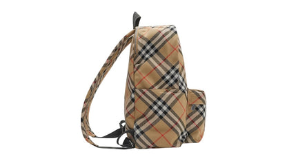 Burberry Check Backpack Backpack Sand
